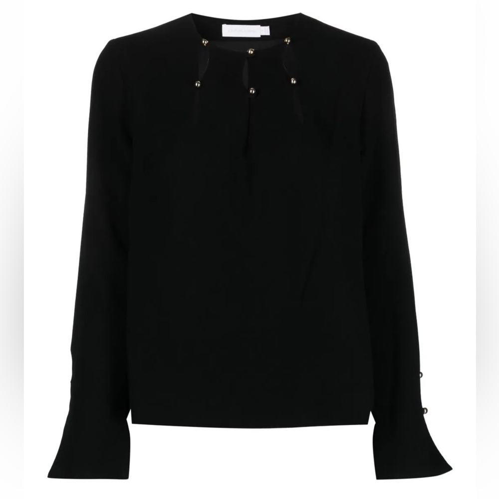 NWOT Simkhai Sharon long-sleeve crepe blouse in size S